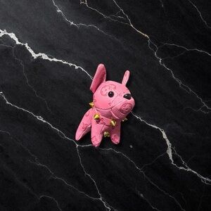 Elegant Special Print Pink Dog KeyChain!